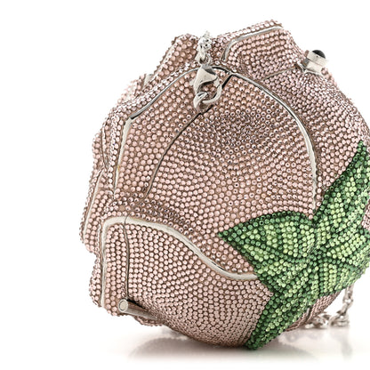 Judith Leiber Crystal Rose Minaudiere Clutch 8 of 11