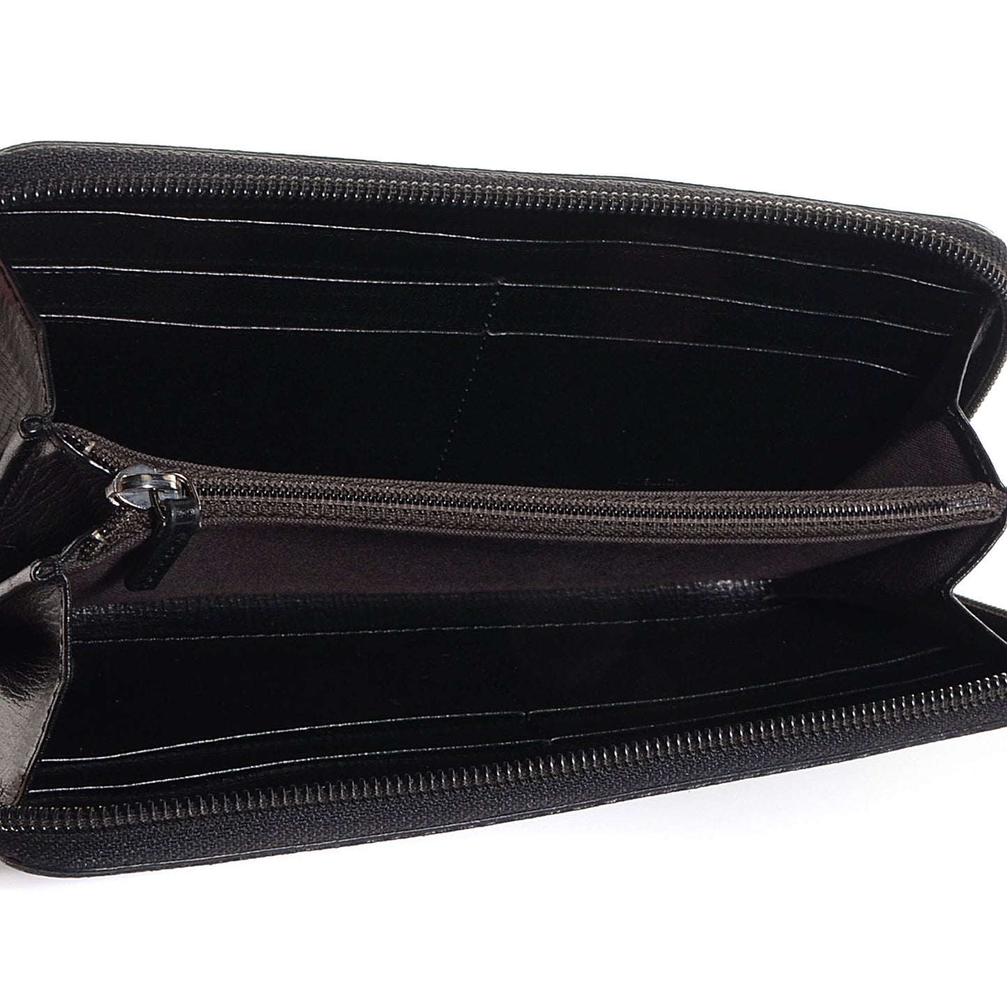 Zucca Spalmati Zip Around Wallet Black