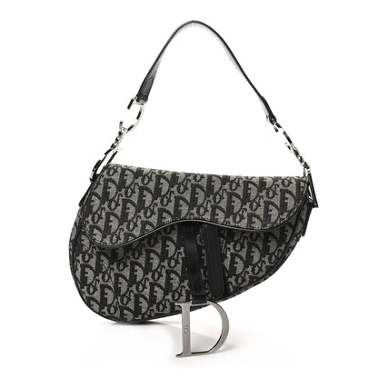 Christian Dior Monogram Saddle Bag Blue 1 of 10