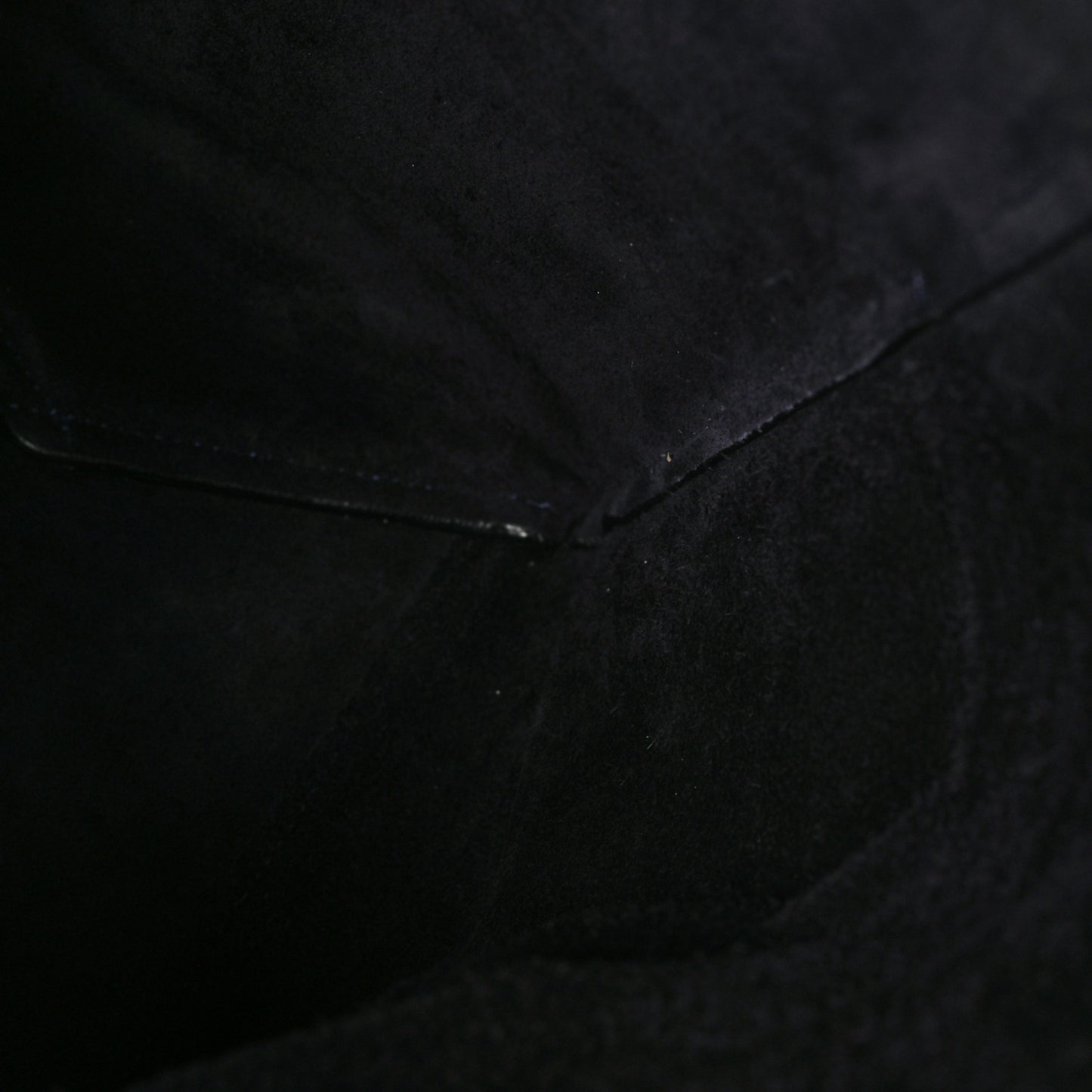 Soft Grained Calfskin Sangle Bucket Bag Navy Blue
