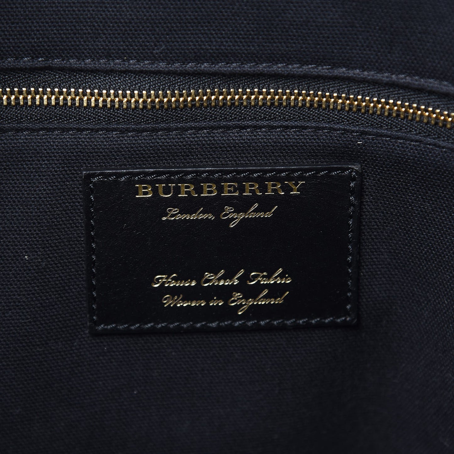 Derby Calfskin House Check Medium Welburn Tote Black