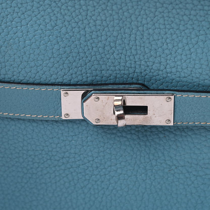 Hermes Taurillon Clemence Jypsiere 37 Blue Jean 13 of 15
