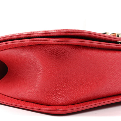 Chanel Caviar Quilted Medium Boy Flap Red 9 of 10