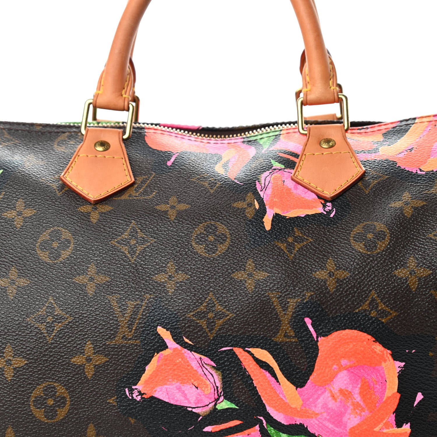 Louis Vuitton Monogram Roses Speedy 30 9 of 9