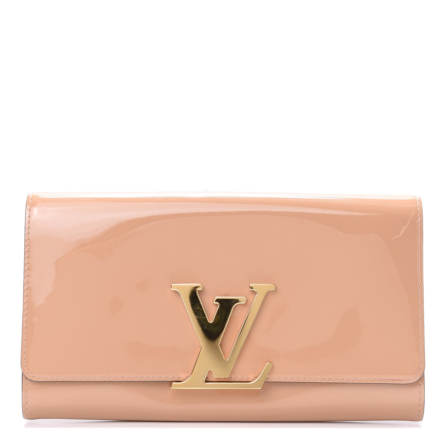 Louis Vuitton Patent Louise Clutch Nude 1 of 12