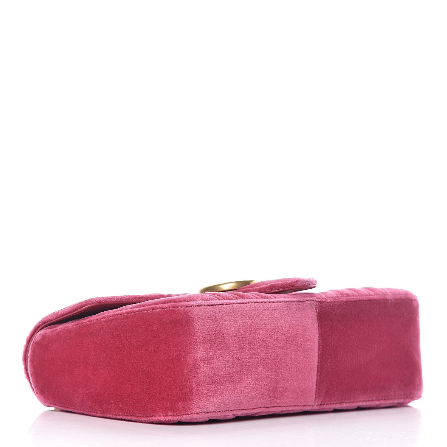 Gucci Velvet Matelasse Small GG Marmont Shoulder Bag Light Raspberry Rose 4 of 11