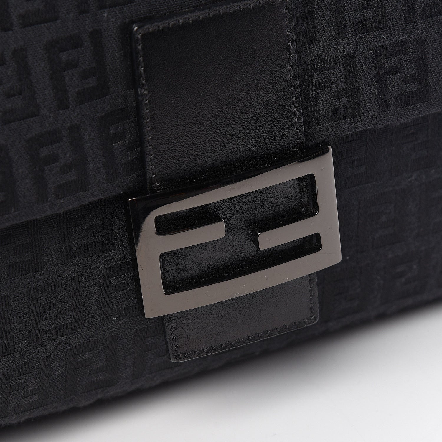 Fendi Zucchino Mama Baguette Black 11 of 13