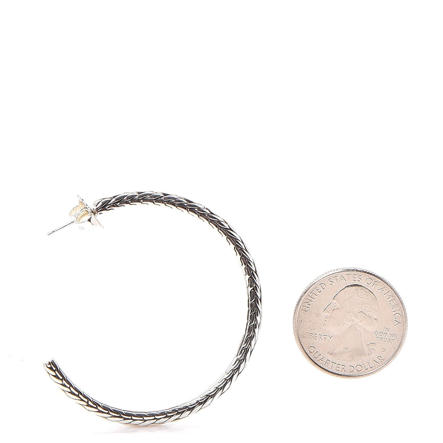 Classic Chain Kepang Hoop Earrings