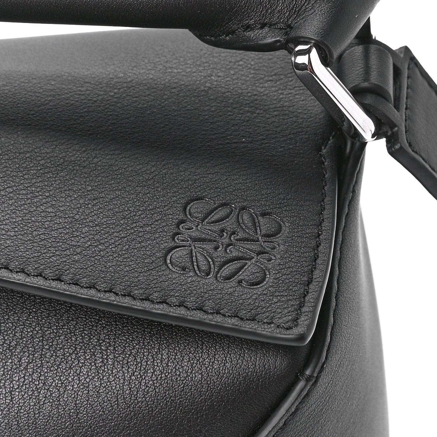 Loewe Calfskin Small Puzzle Bag Black 7 of 12