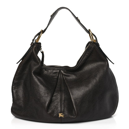 Burberry Calfskin Malika Hobo Dark Brown 1 of 11