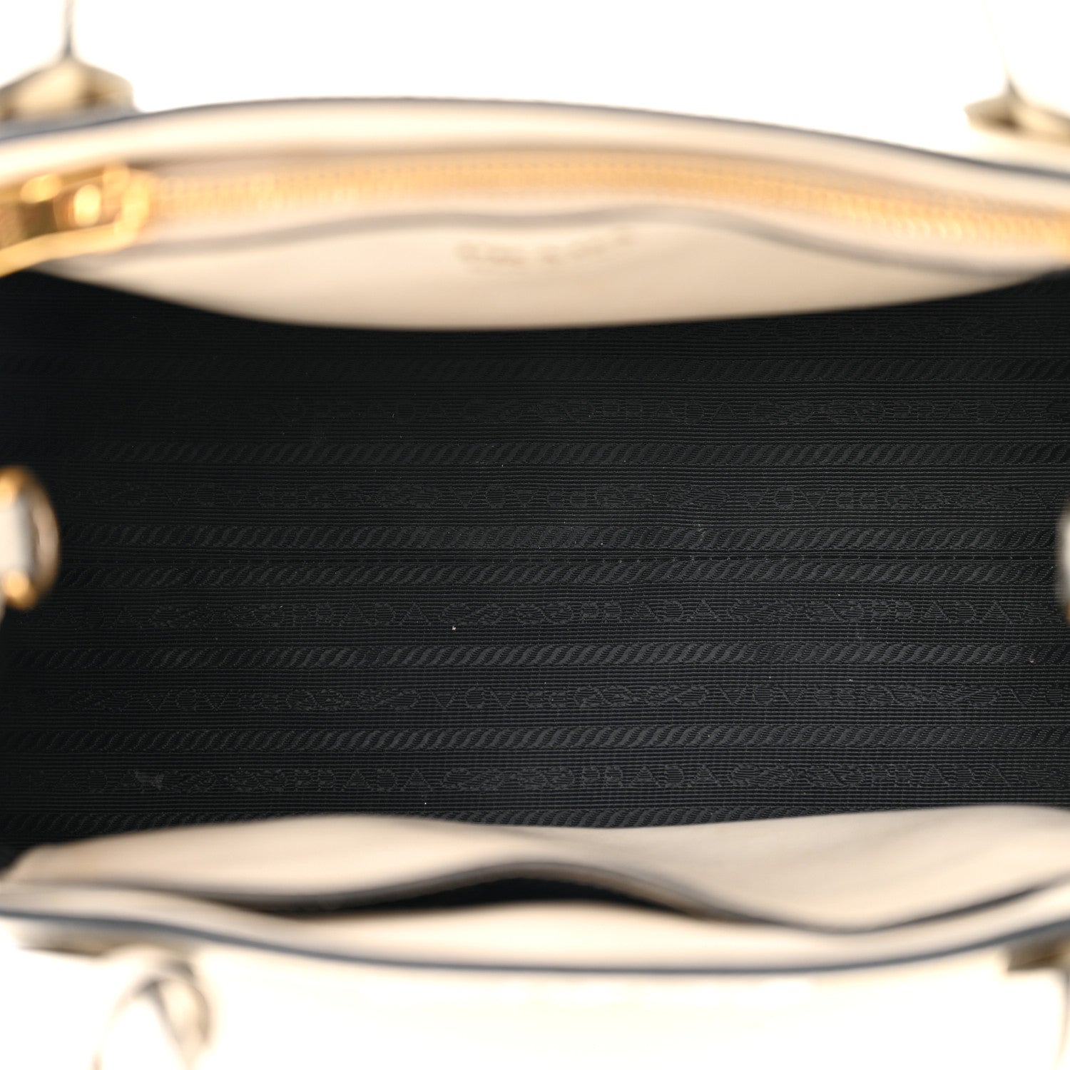Prada Saffiano Cuir Calfskin Small Monochrome Top Handle Tote White 5 of 13