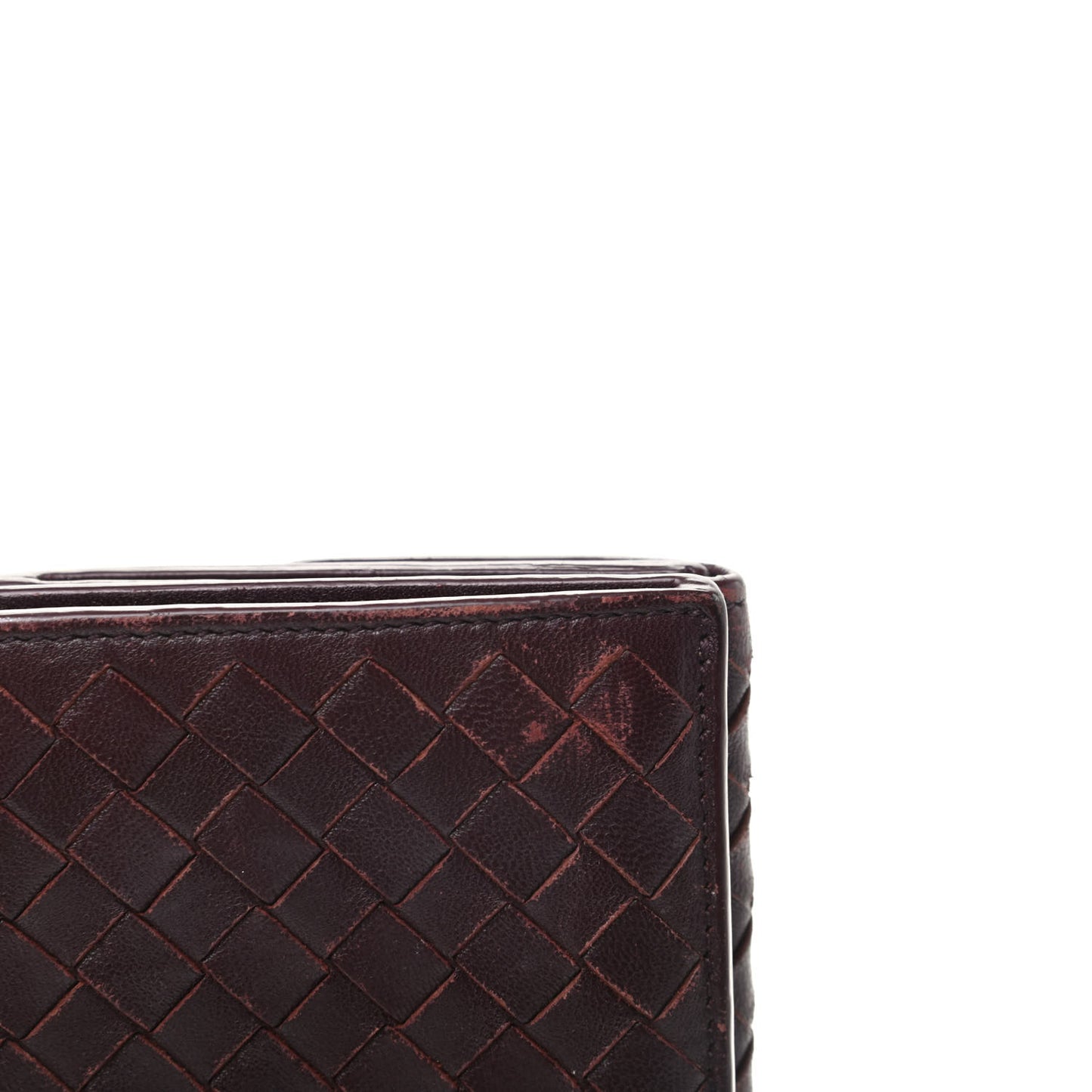 Nappa Intrecciato Continental Snap Wallet Ebano