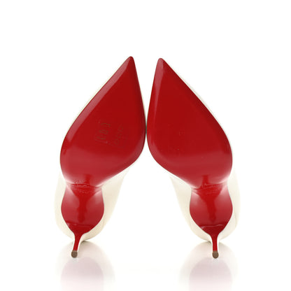 Christian Louboutin Shiny Nappa Pigalle Follies 100 Pumps 36.5 White 5 of 9