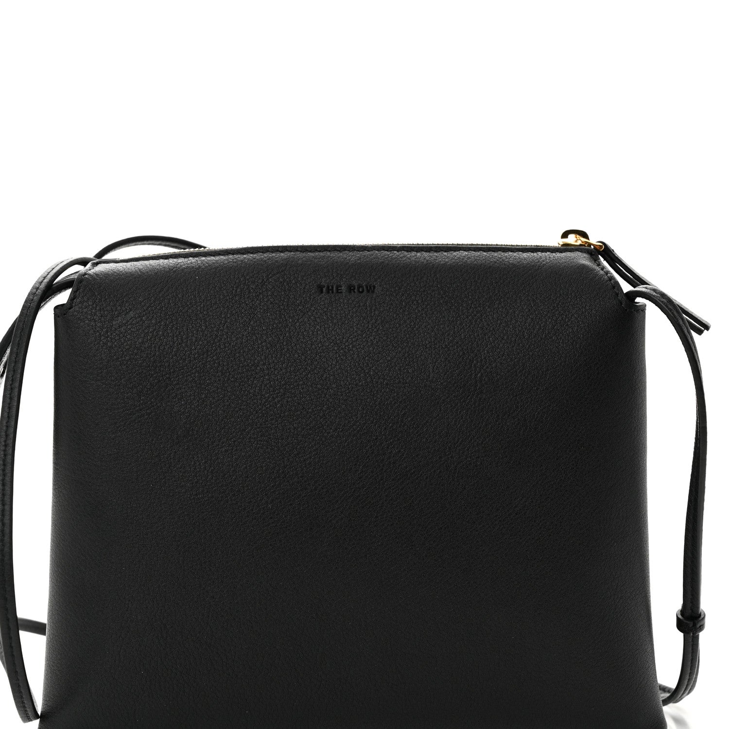 The Row Grained Calfskin Mini Nu Twin Bag Black 7 of 9
