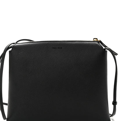 The Row Grained Calfskin Mini Nu Twin Bag Black 7 of 9