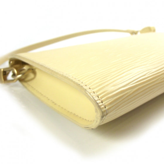 Epi Pochette Accessories Bag Vanilla