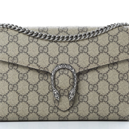Gucci GG Supreme Monogram Mini Dionysus Chain Wallet Beige Taupe 8 of 12