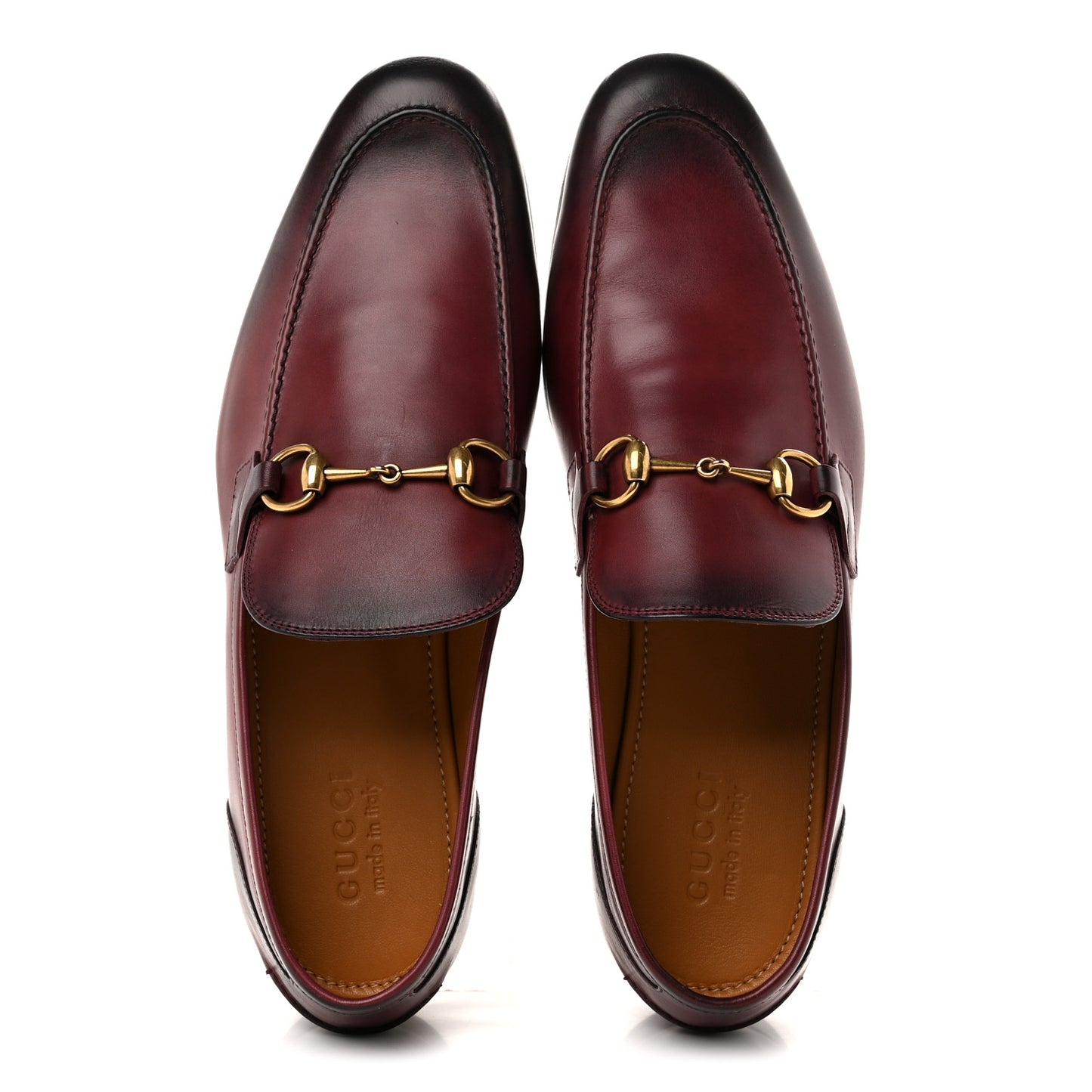 Calfskin Horsebit Mens Jordaan Loafers 10.5 Strong Red