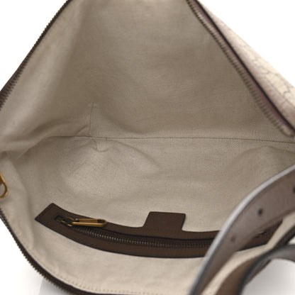 Gucci GG Supreme Monogram Web Small Ophidia Half Moon Hobo Brown 5 of 10