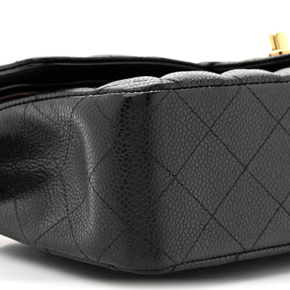 Chanel Caviar Quilted Medium Double Flap Black 10 of 12