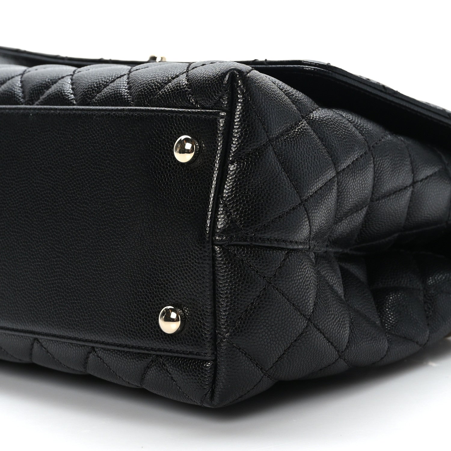 Chanel Caviar Quilted Small Coco Handle Flap Black 9 of 9