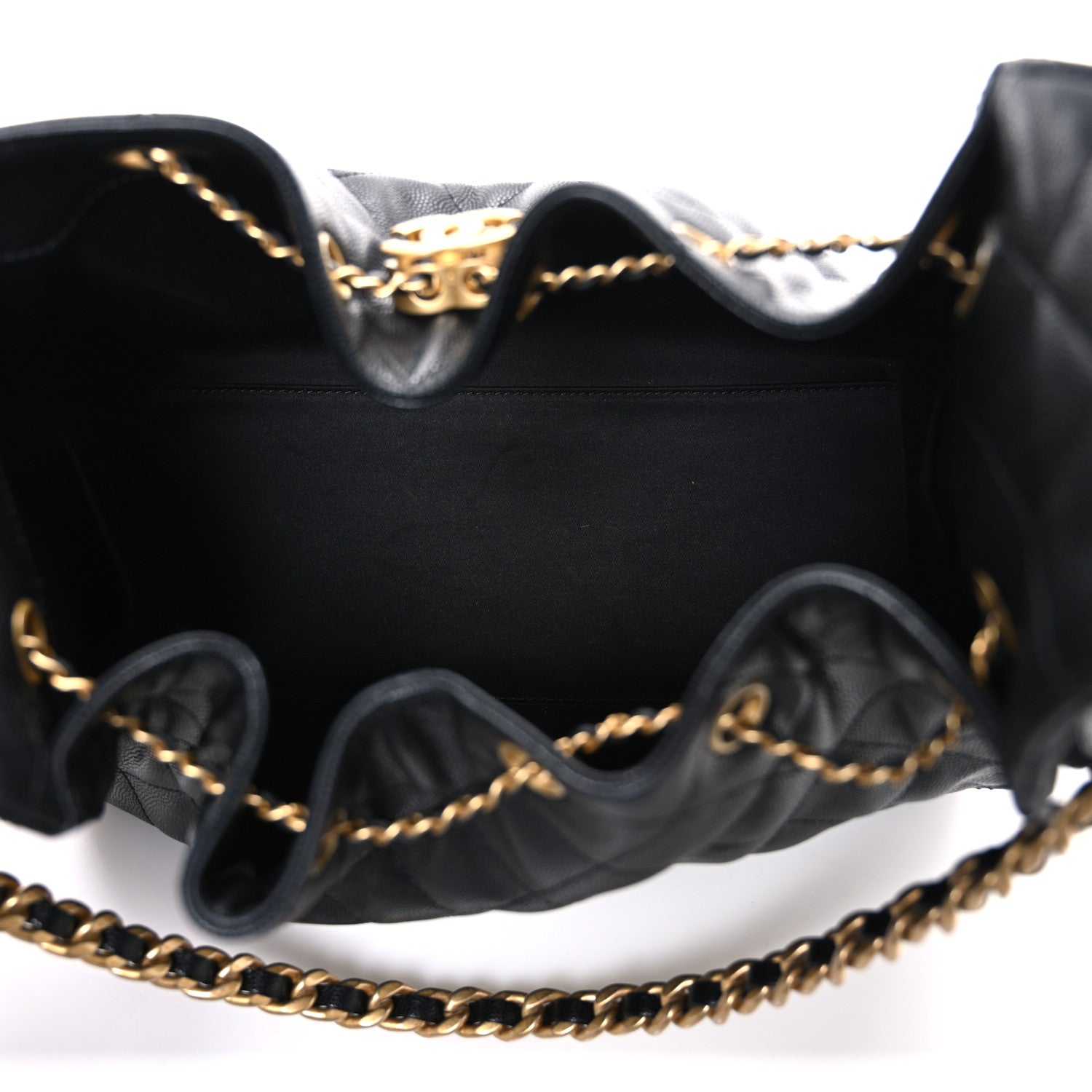 Chanel Caviar Quilted Small Chanel 25 Handbag Black 5 of 10