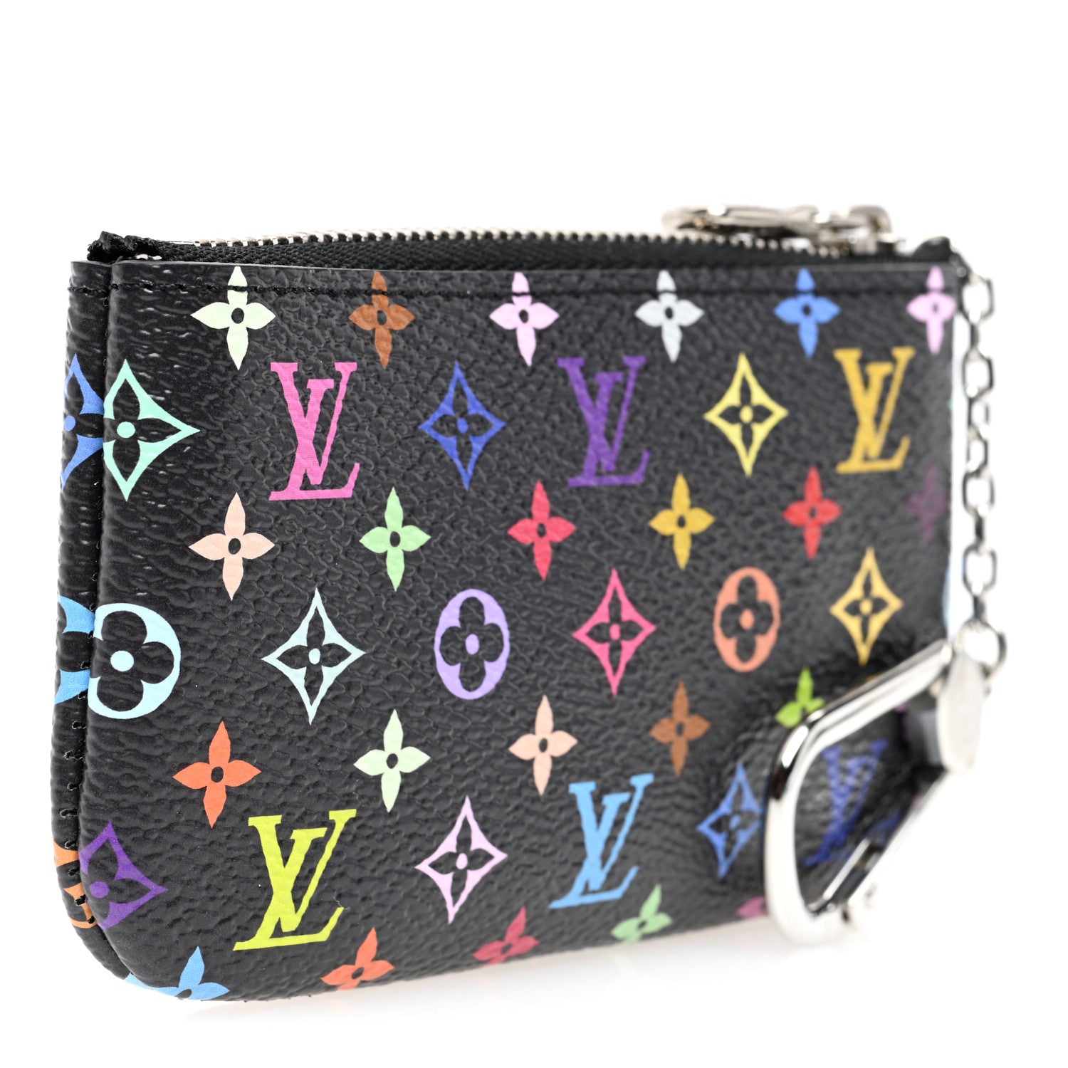 Louis Vuitton LV X TM Monogram Multicolor Key Pouch Black 3 of 6