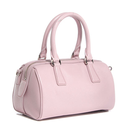 Prada Saffiano Lux Top Handle Crossbody Bag Mughetto 3 of 9
