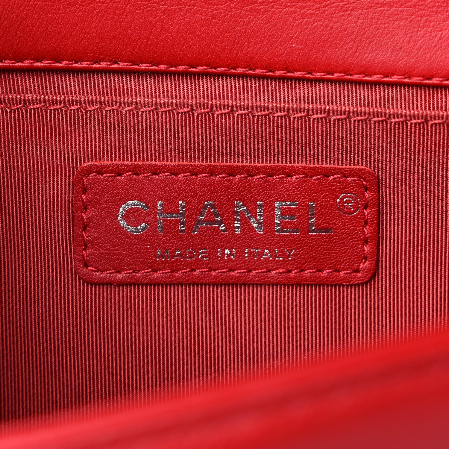 Chanel Calfskin Quilted Medium Boy Flap Red 6 of 13