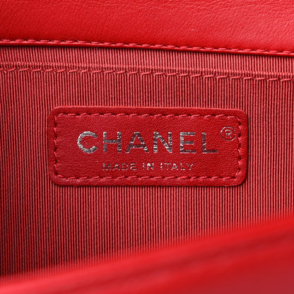 Chanel Calfskin Quilted Medium Boy Flap Red 6 of 13