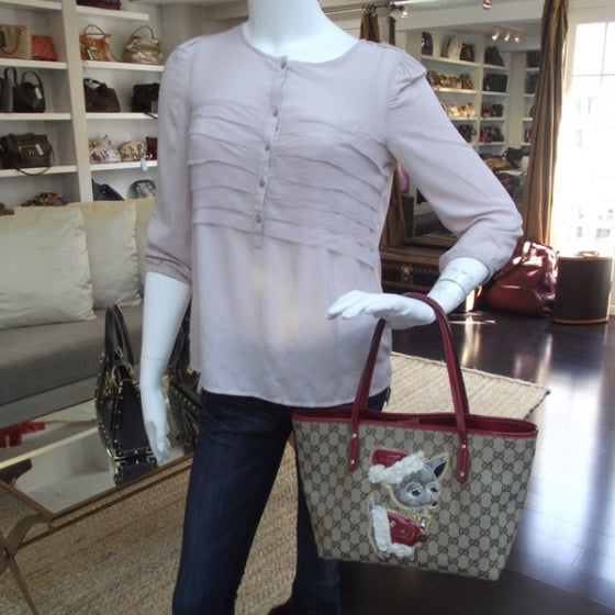 Monogram Brando Guccioli Holiday Chihuahua Tote