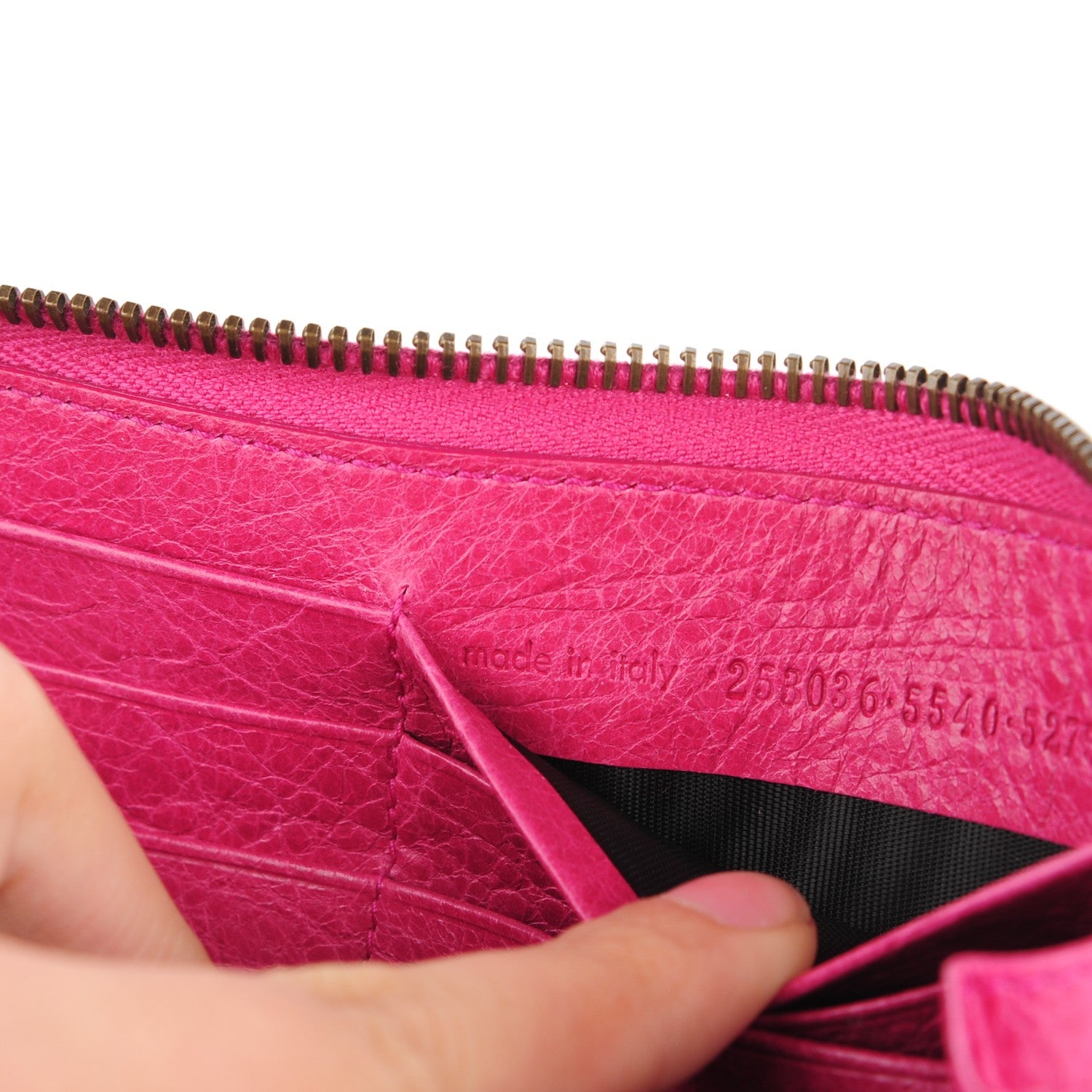 Balenciaga Agneau Classic Hardware Continental Zip Around Wallet Cyclamen 8 of 8