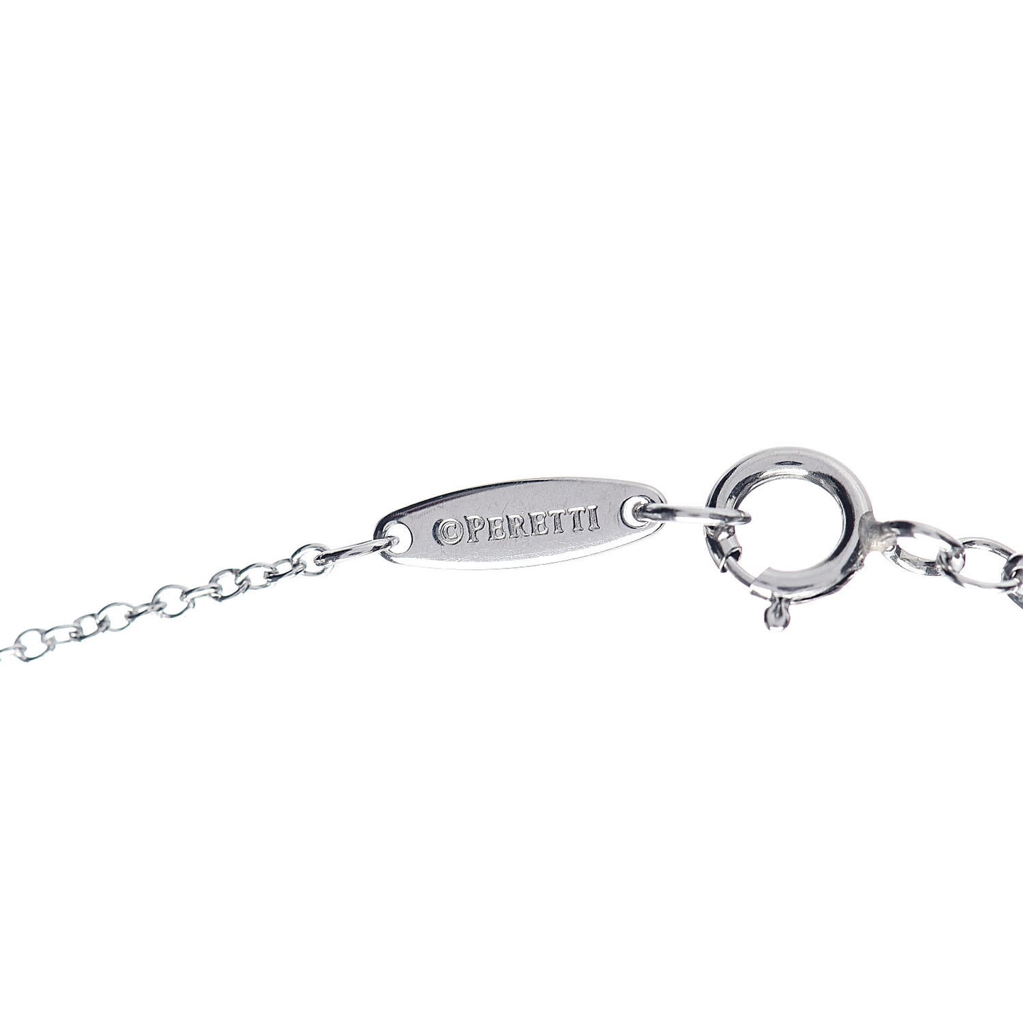 Platinum Diamond .08ct Elsa Peretti Diamonds by the Yard Pendant Necklace