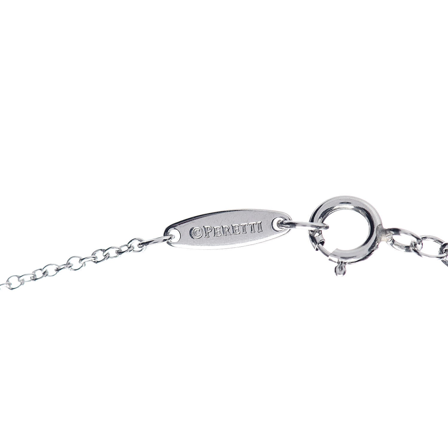 Tiffany Platinum Diamond .08ct Elsa Peretti Diamonds by the Yard Pendant Necklace 6 of 9