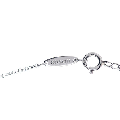 Tiffany Platinum Diamond .08ct Elsa Peretti Diamonds by the Yard Pendant Necklace 6 of 9