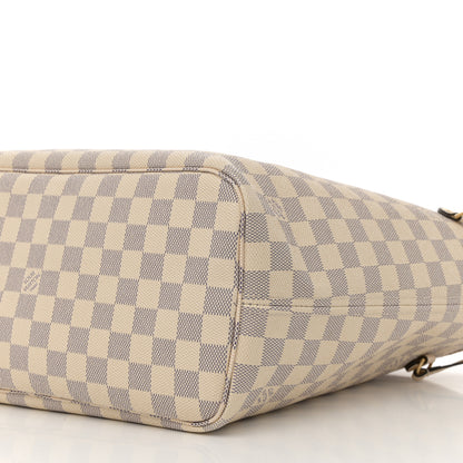 Louis Vuitton Damier Azur Braided Neverfull MM Pink 9 of 17