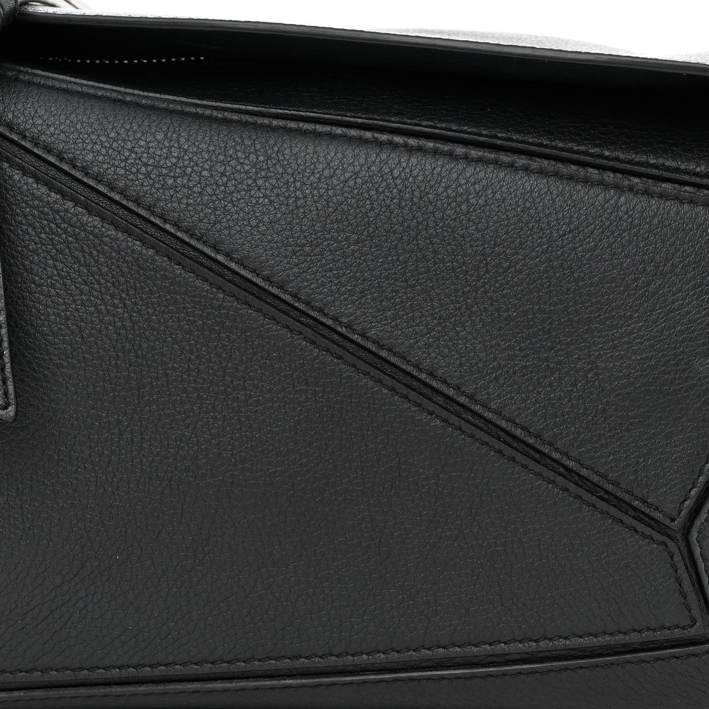 Calfskin Small Puzzle Bag Black