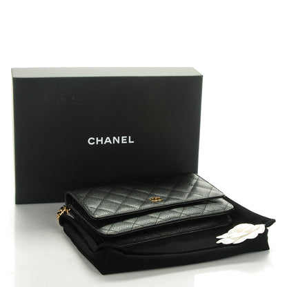 Chanel Caviar Quilted Wallet On Chain WOC Black 4 of 8