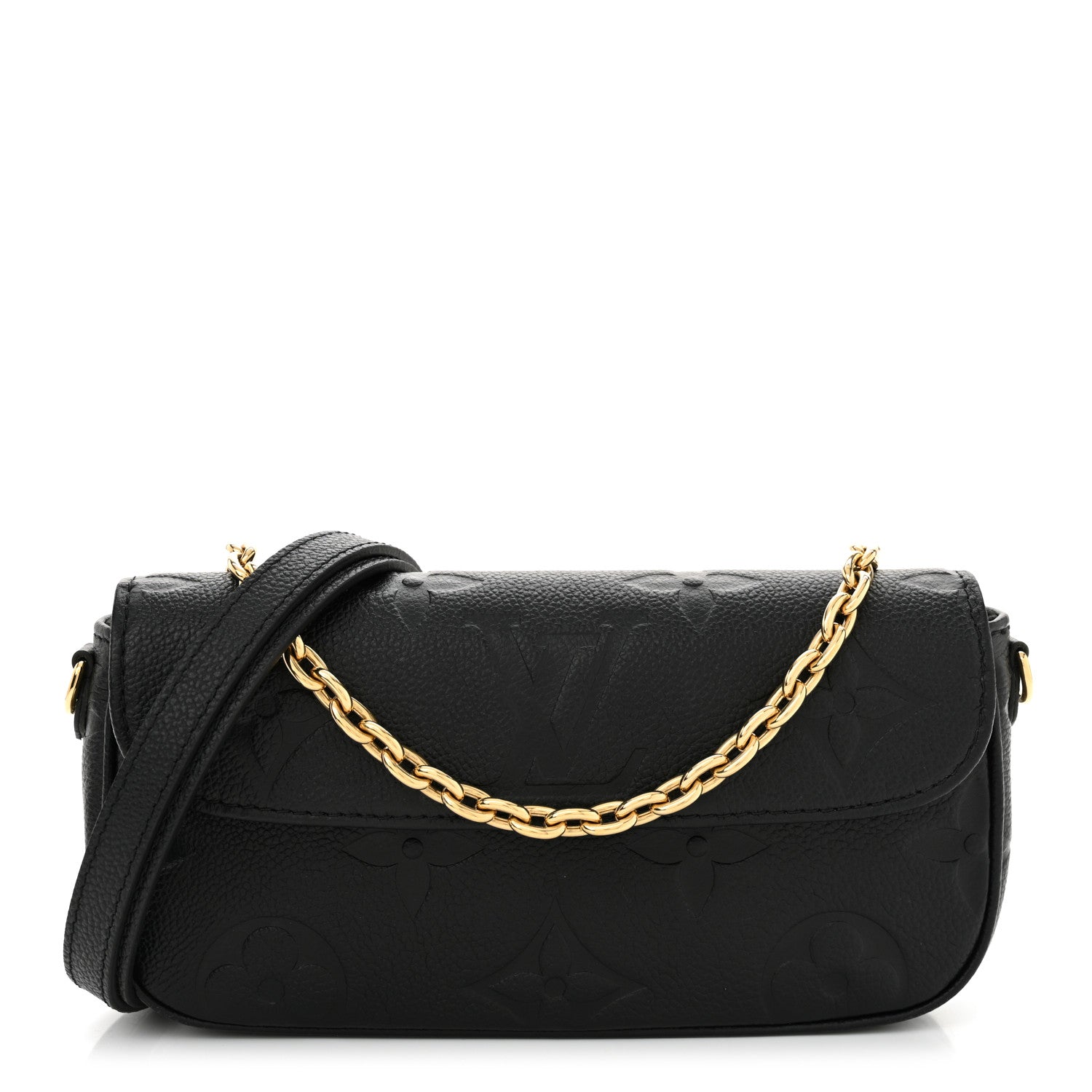 Louis Vuitton Empreinte Monogram Giant Ivy Wallet On Chain Black 1 of 12