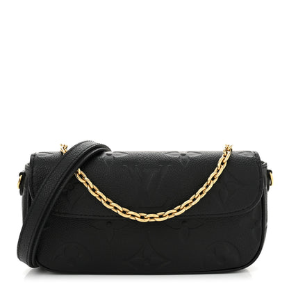 Louis Vuitton Empreinte Monogram Giant Ivy Wallet On Chain Black 1 of 12