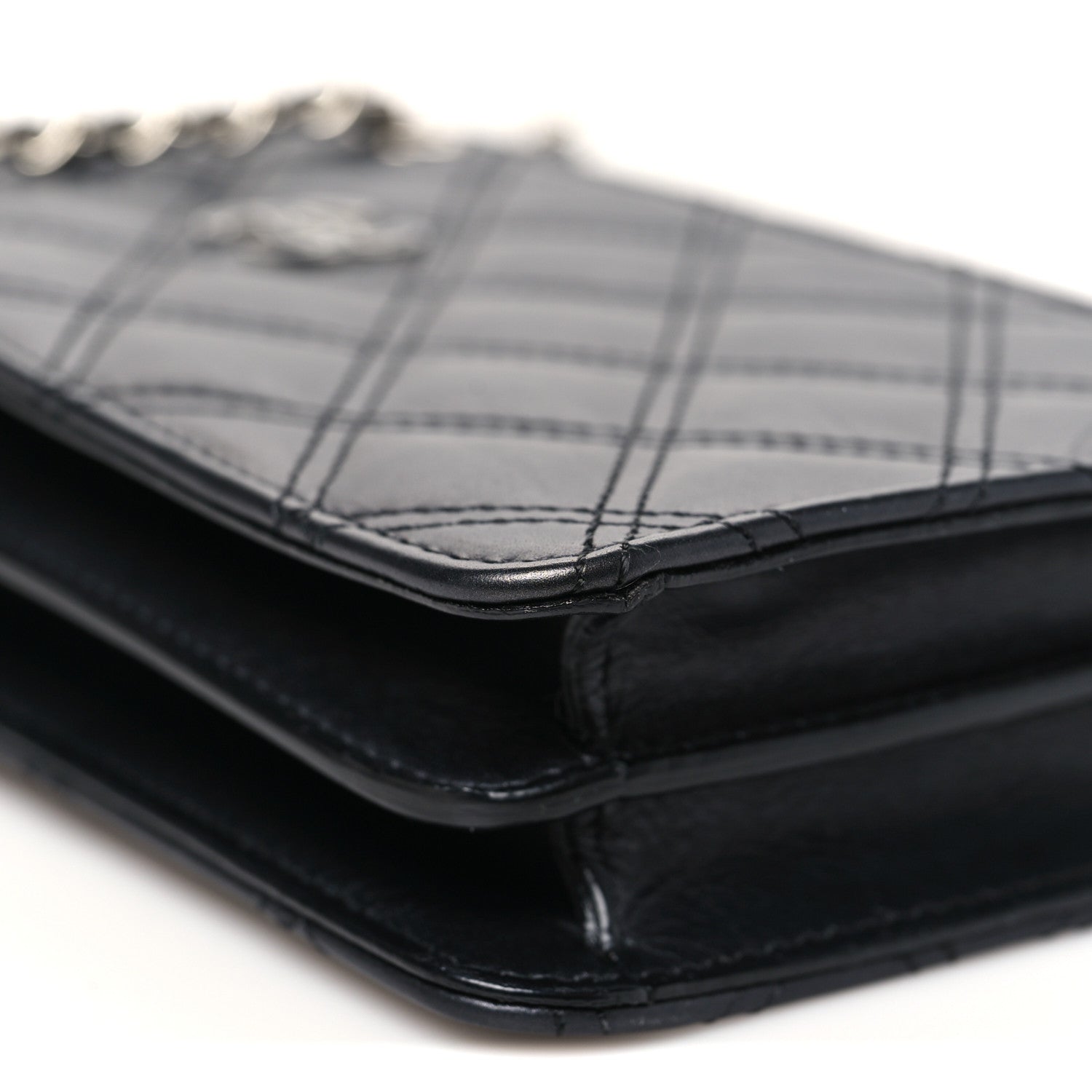 Chanel Calfskin Quilted Crossbody CC Phone Holder Black 9 of 10
