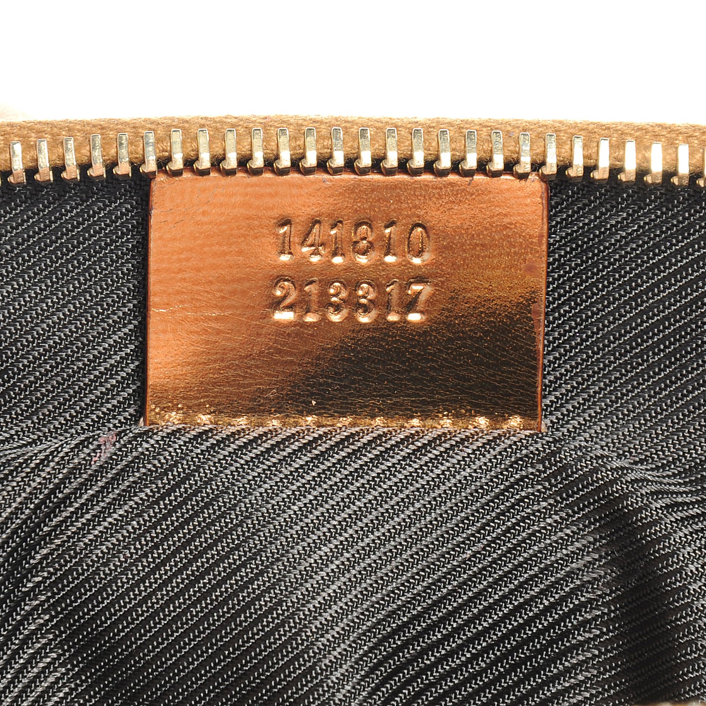 Guccissima GG Cosmetic Case Metallic Bronze