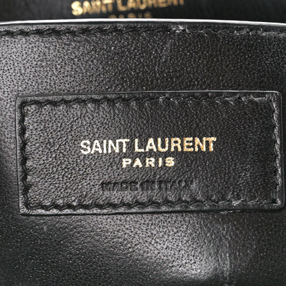 Saint Laurent Lambskin Matelasse Monogram Large Vicky Chain Bag Black 7 of 11