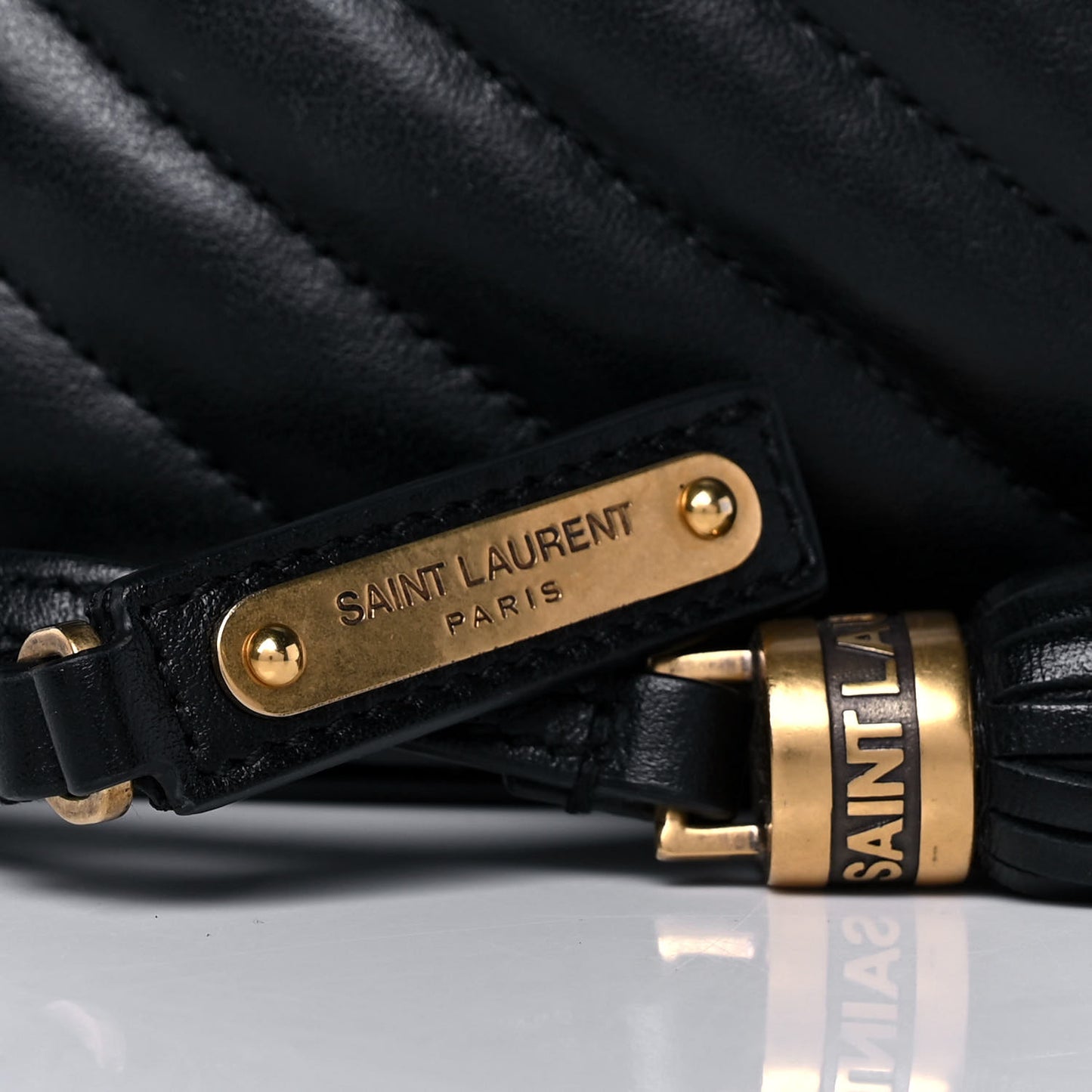 Calfskin Matelasse Monogram Lou Camera Bag Black