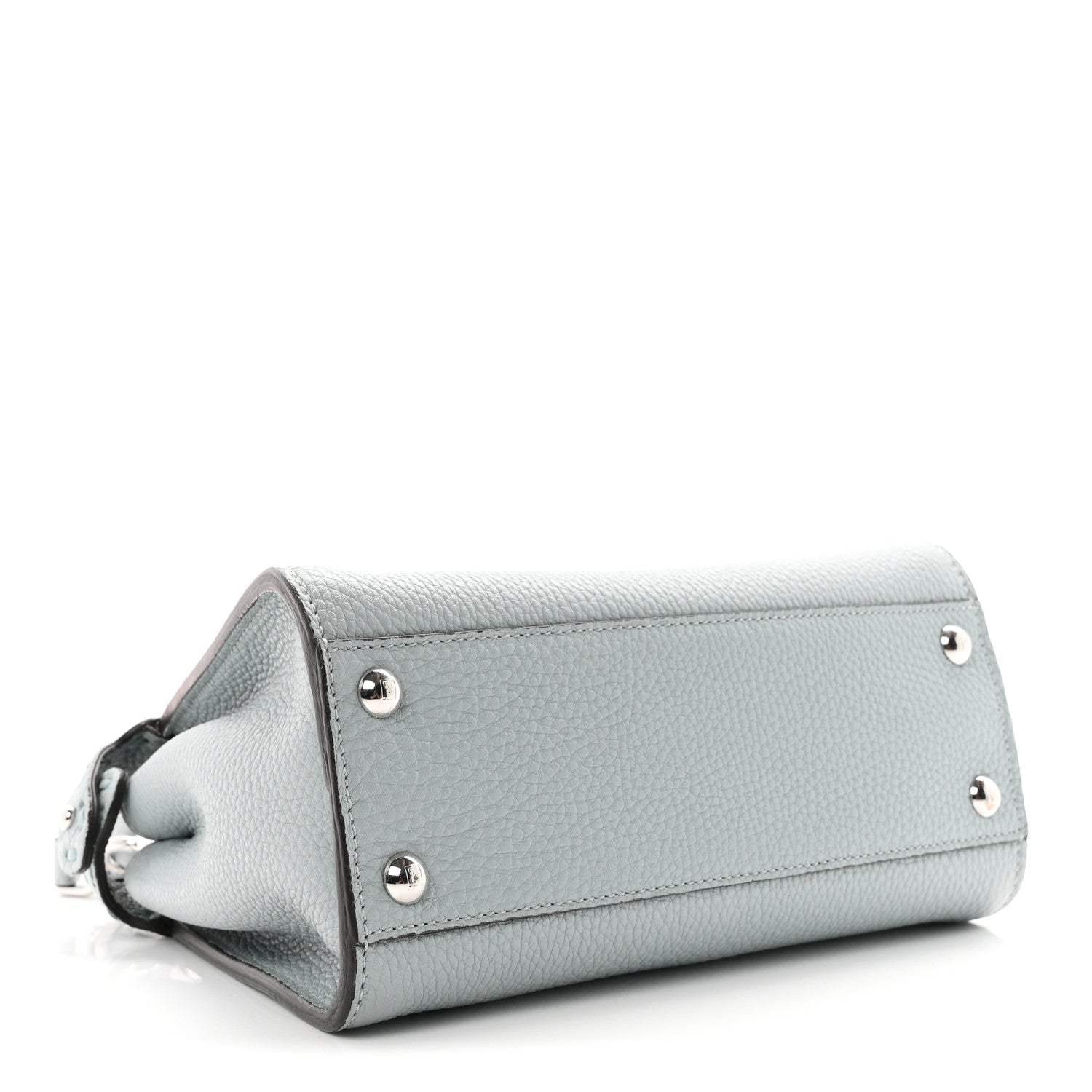 Fendi Cuoio Roma Sellerissima Nappa Sintetica Tape Stitch Mini Peekaboo Iconic Satchel Anice 4 of 10