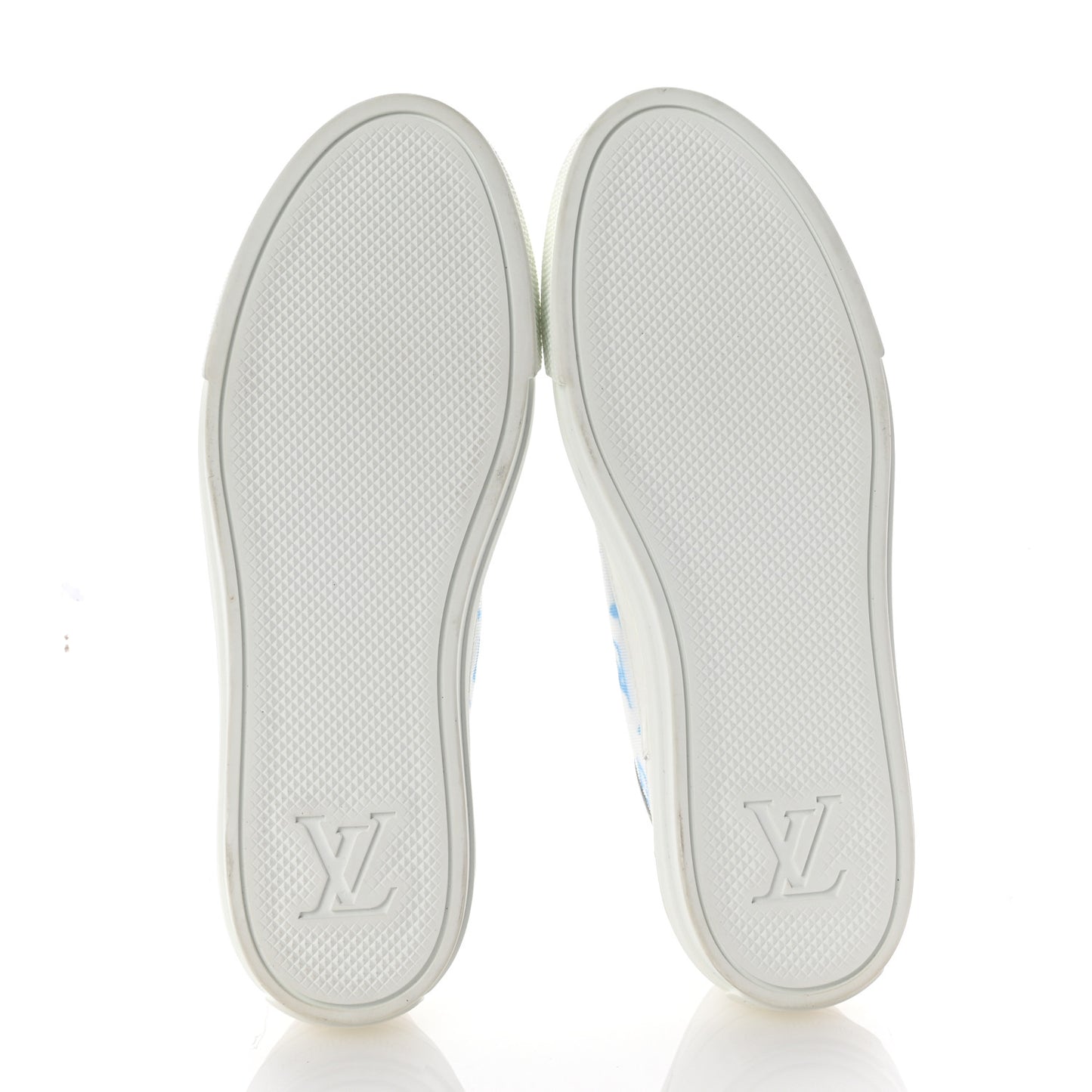 Technical Fabric Calfskin Monogram Stellar Sneakers 37 Blue