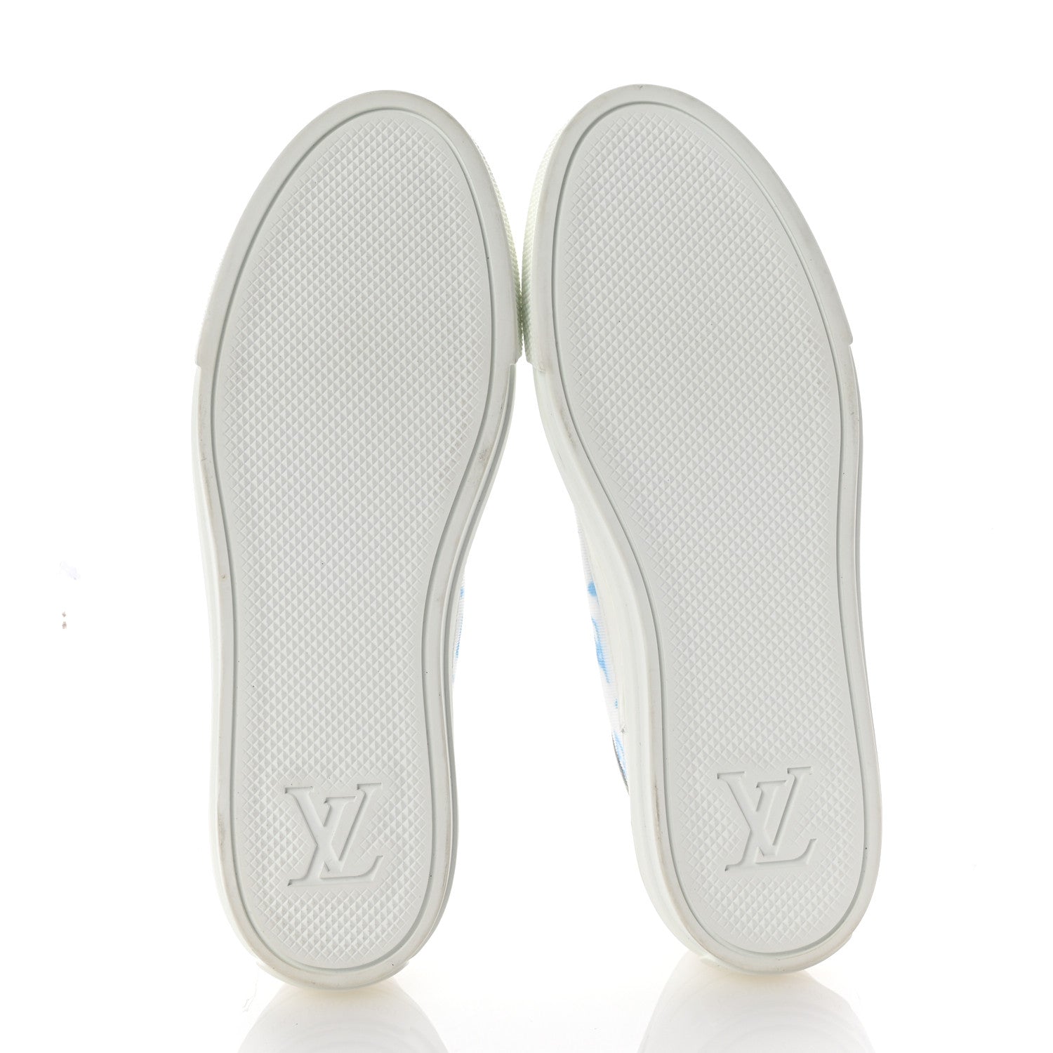 Louis Vuitton Technical Fabric Calfskin Monogram Stellar Sneakers 37 Blue 6 of 9