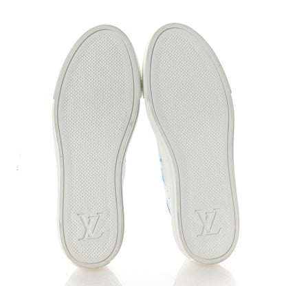 Louis Vuitton Technical Fabric Calfskin Monogram Stellar Sneakers 37 Blue 6 of 9