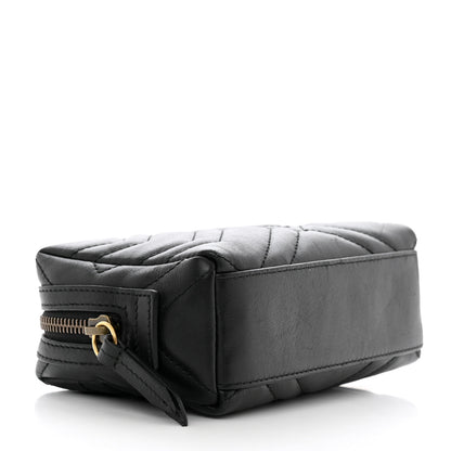 Gucci Calfskin Matelasse GG Marmont Cosmetic Case Black 4 of 7