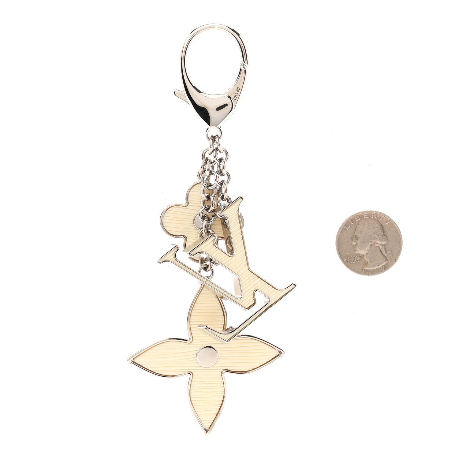 Louis Vuitton Fleur d'Epi Bag Charm Ivory 2 of 4